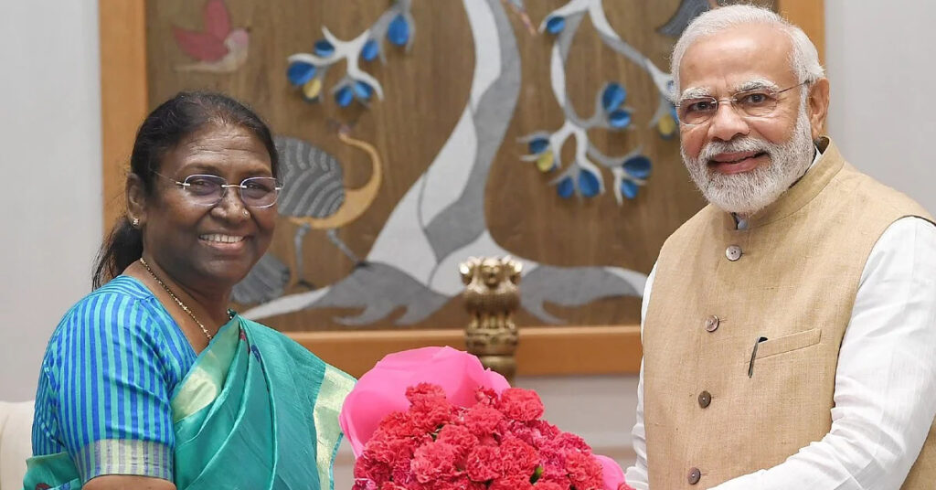 murmu with prime minister